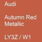 Preview: Audi, Autumn Red Metallic, LY3Z / W1.